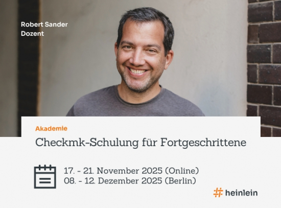 Porträtfoto Robert Sander, Checkmk-Dozent