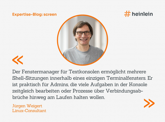 Porträtfoto Jürgen Weigert Zitat zu Screen Expertise