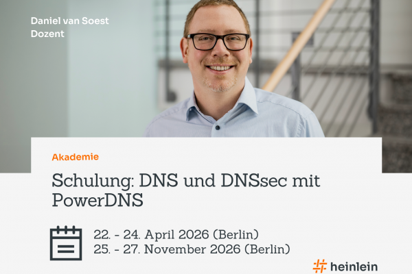 Verstärkung für Heinlein Akademie: Linux-Profi Daniel van Soest wird PowerDNS-Dozent | Heinlein Support GmbH