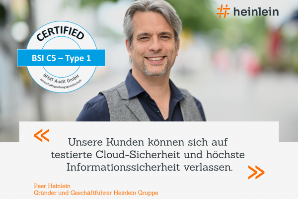 BSI C5-Testat für Heinlein Hosting: Vollständige Erfüllung der BSI-Kriterien für Cloud-Sicherheit bestätigt | Heinlein Support GmbH
