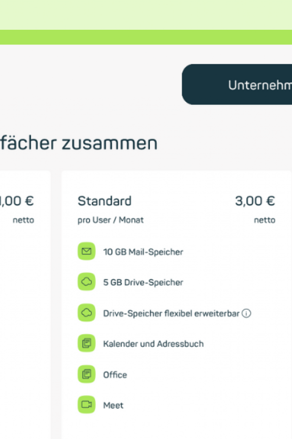 mailbox Produktübersicht